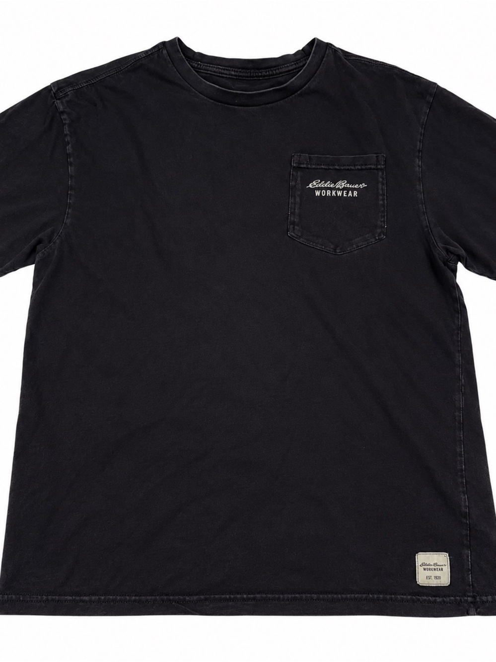 Eddie Bauer Black Short Sleeve Pocket Tee
